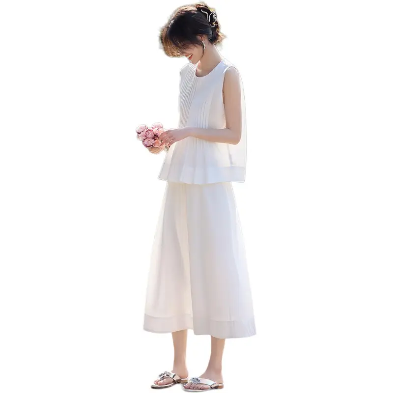 XWI Skirt Set Women's Raw White-2