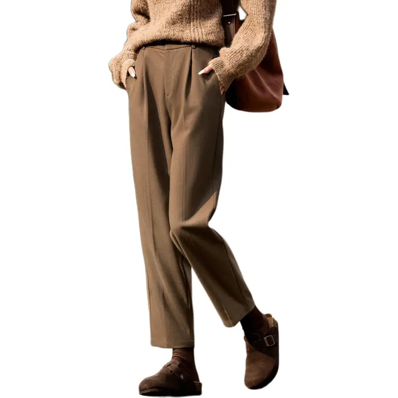 Mo Han Yi Mei Casual Pants Women's Khaki Green-6