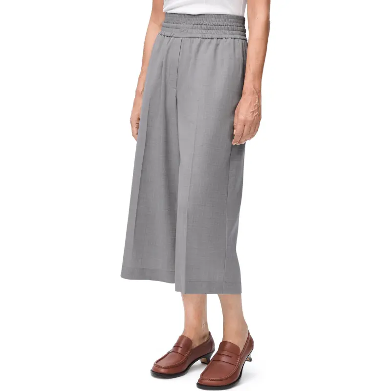LOEWE SS25 Casual Pants Women's Light Gray-3