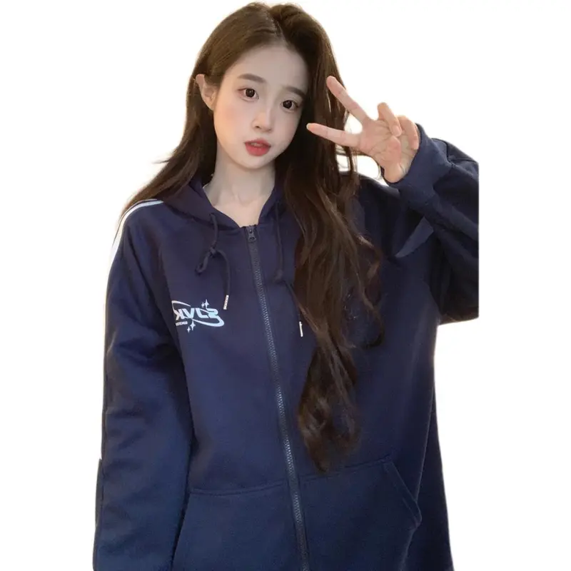 Mu Xiao Xin Sweatshirt Unisex Navy Blue-1