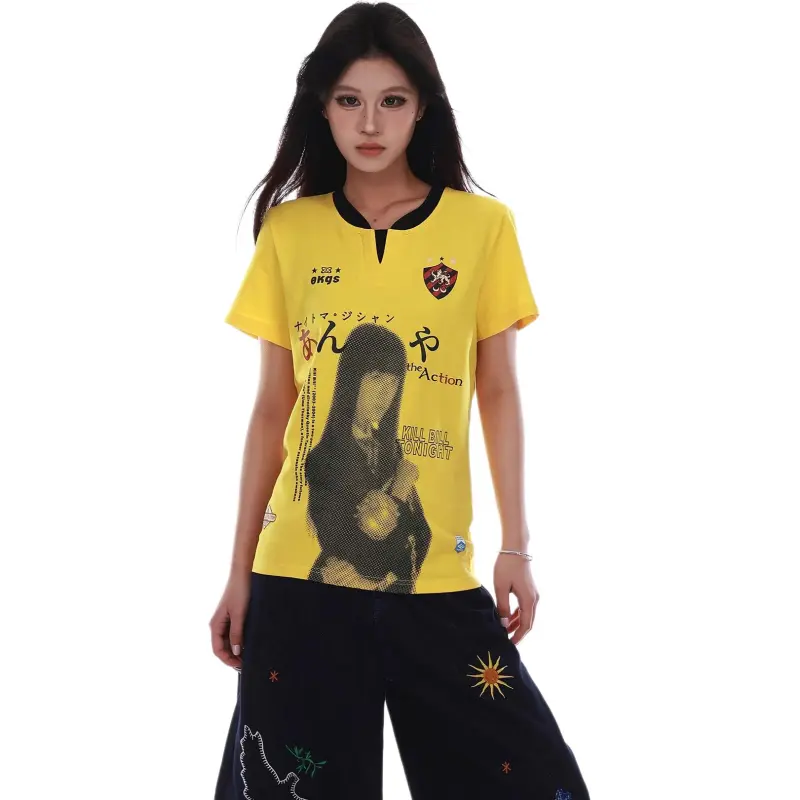 VINMUK T Shirts Women's Yellow-3