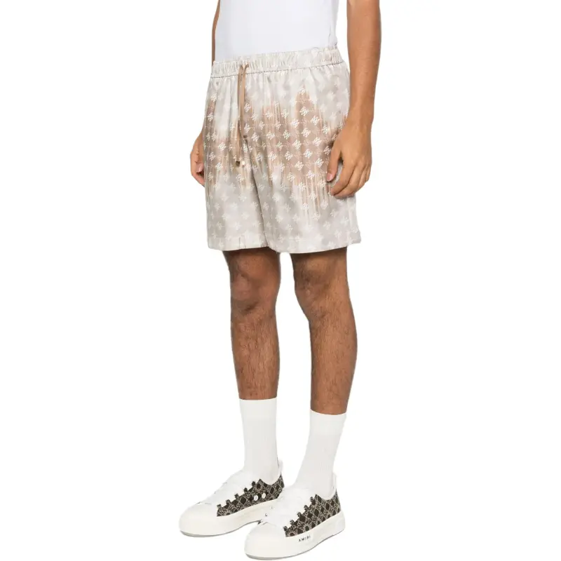 AMIRI Monogram Drawstring Bermuda Shorts-3