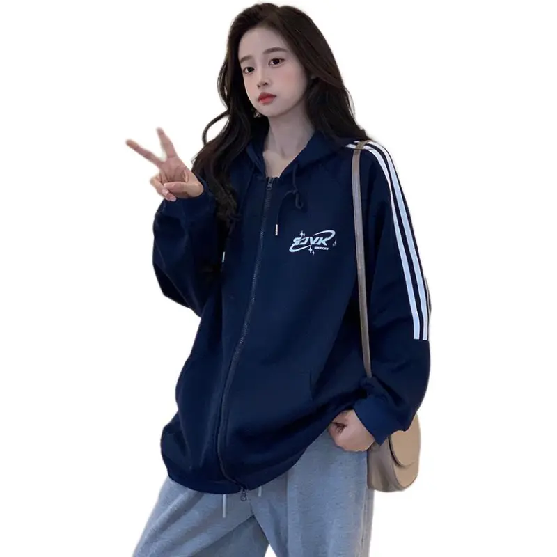 Mu Xiao Xin Sweatshirt Unisex Navy Blue-2