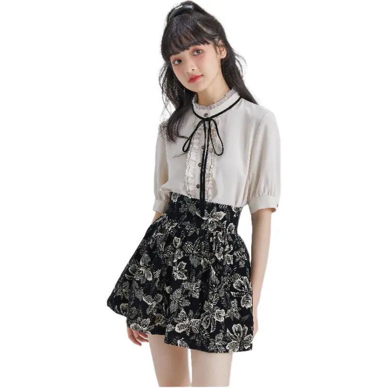 DEAR DEER PUFF Shirt Women's Ecru-1