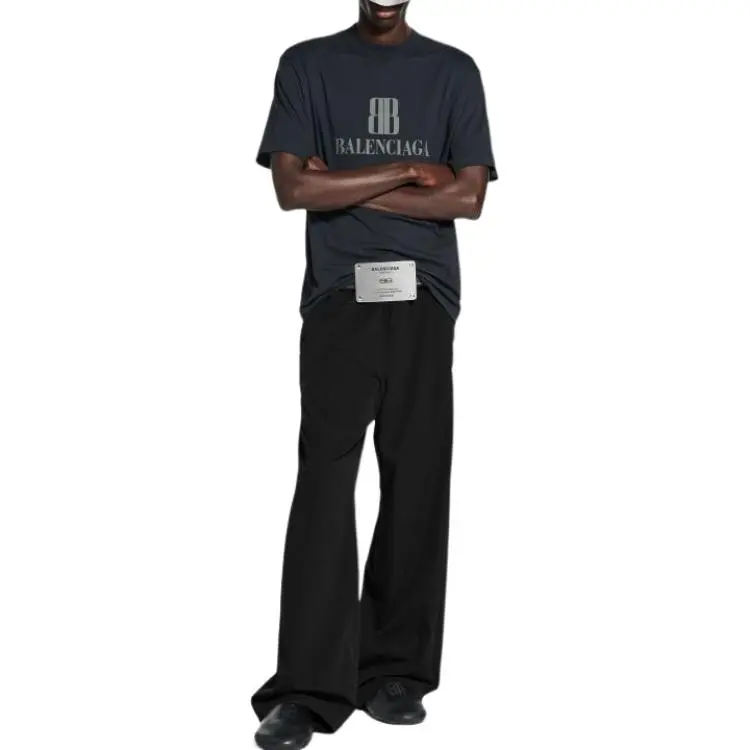 Balenciaga FW25 T Shirt Regular Fit Men's Faded Black-1