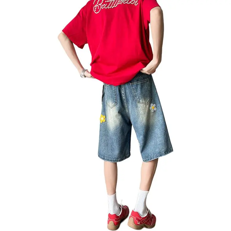 FOMOCE Denim Shorts Unisex-4