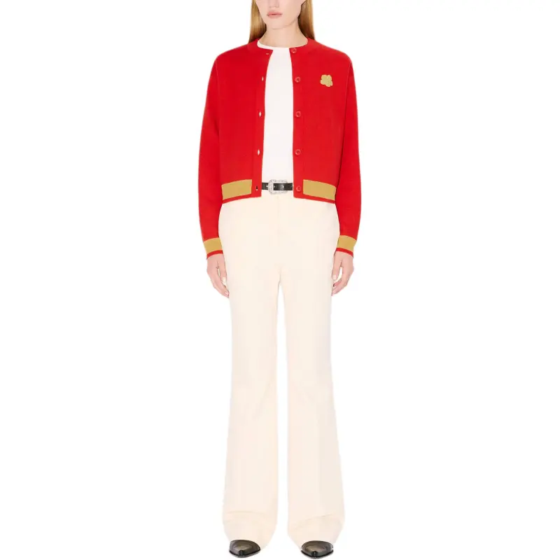 KENZO FW24 Knitwear Women's Cherry Red-2