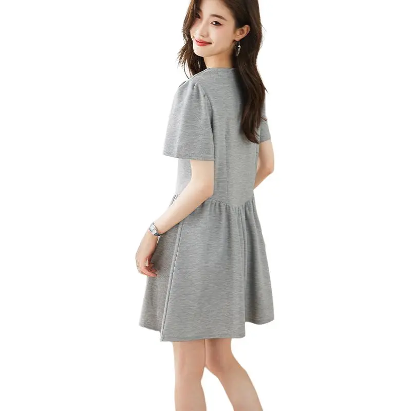 ABCMININ Short Sleeved Dress Women's-1