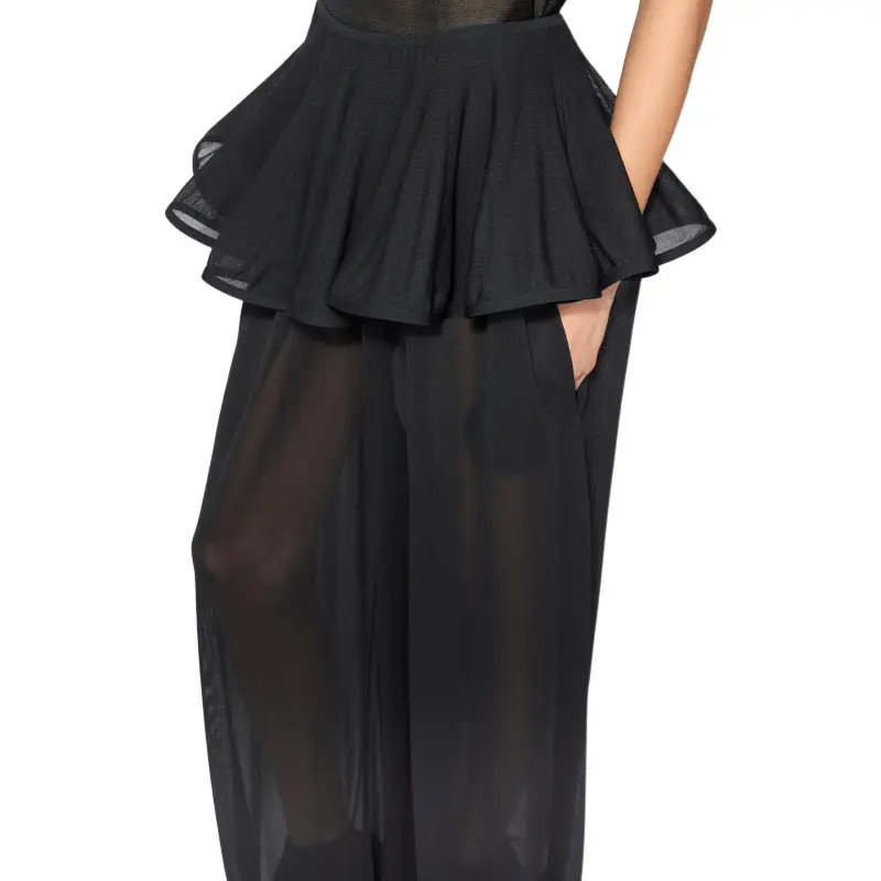 Alaia Knit Peplum Pants-4