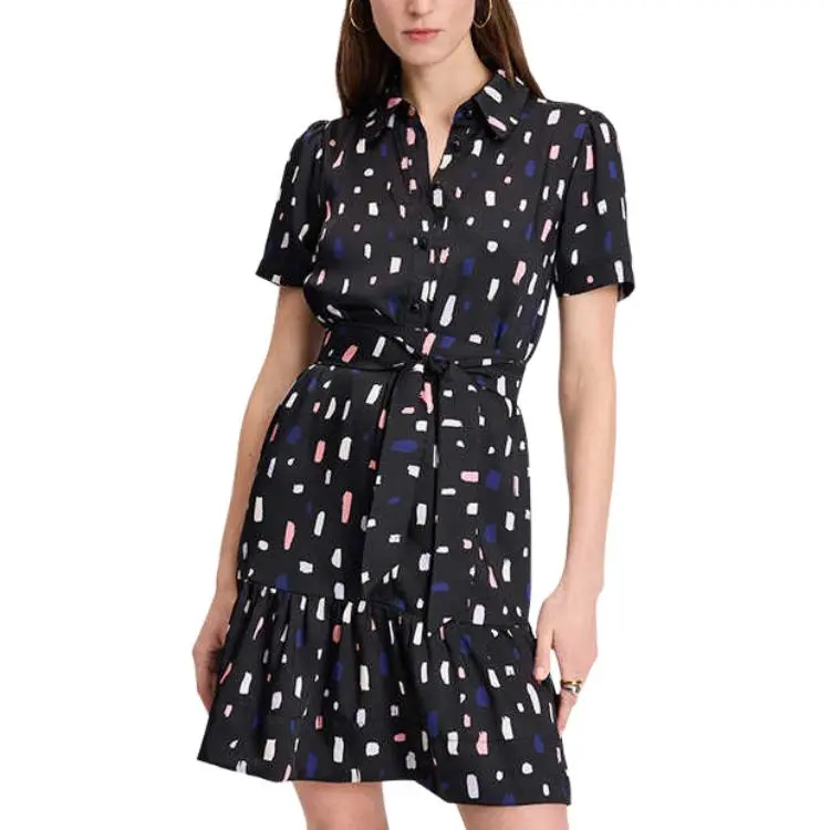 Kate Spade SS25 Short Sleeved Dresses Women's Black-2