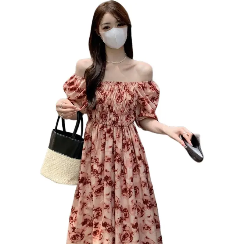 Mu Qingqing Short Sleeved Dress Women's-3