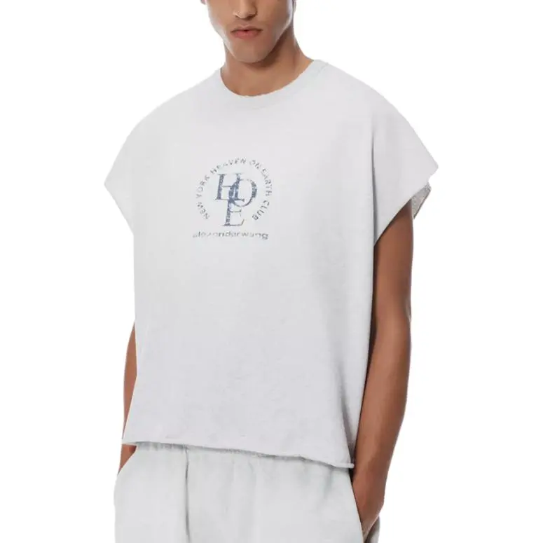 Alexander Wang Distressed Logo Muscle T Shirt-3