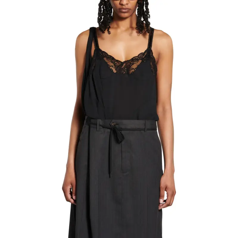 Balenciaga Patched Slip Dress-5