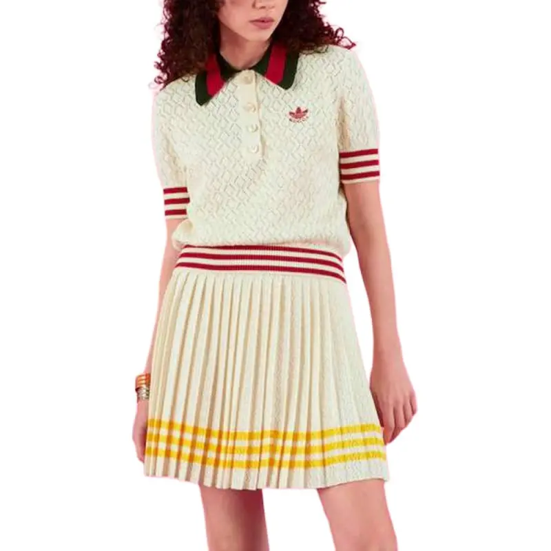 GUCCI X Adidas Cotton Skirt Ivory-2