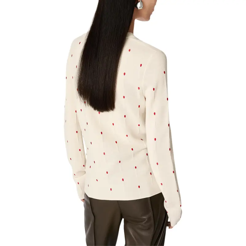 Bottega Veneta SS25 Knitwear Women's Patent Leather Chalk-1