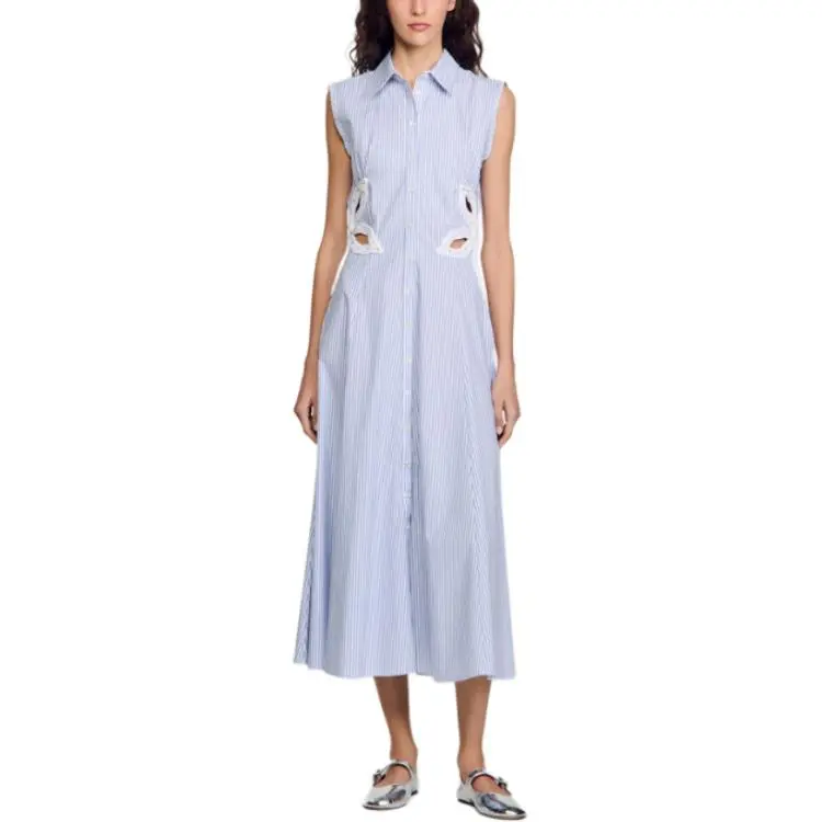 Sandro Striped Midi Dress-1