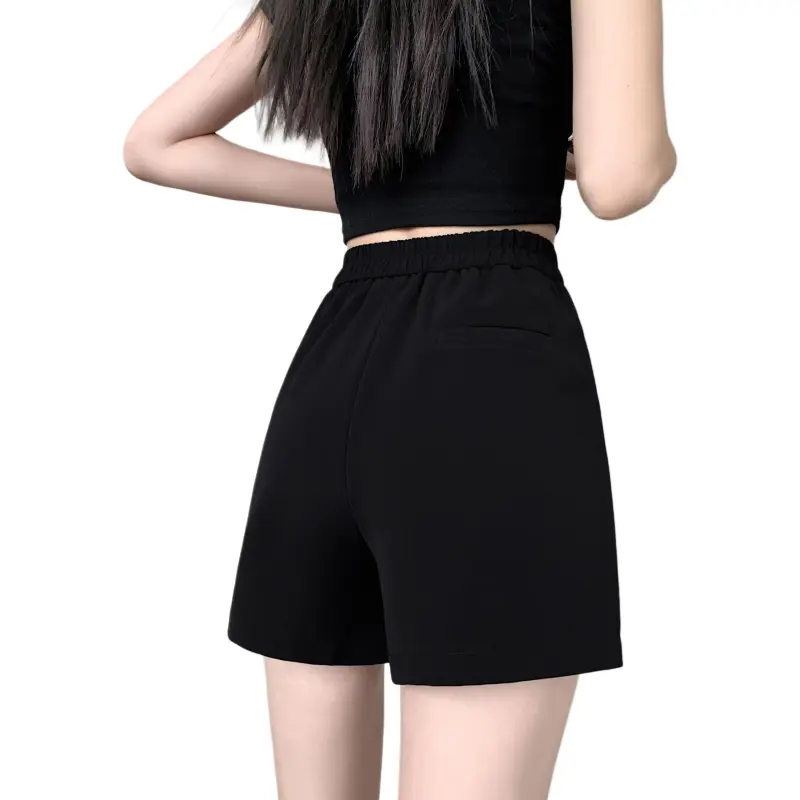 Ordifen Casual Shorts Women's Black-2