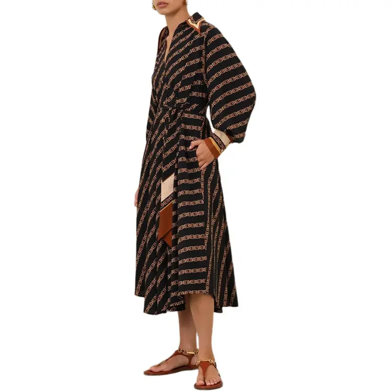 Zimmermann SS25 Long Sleeved Dresses Women's Black-3