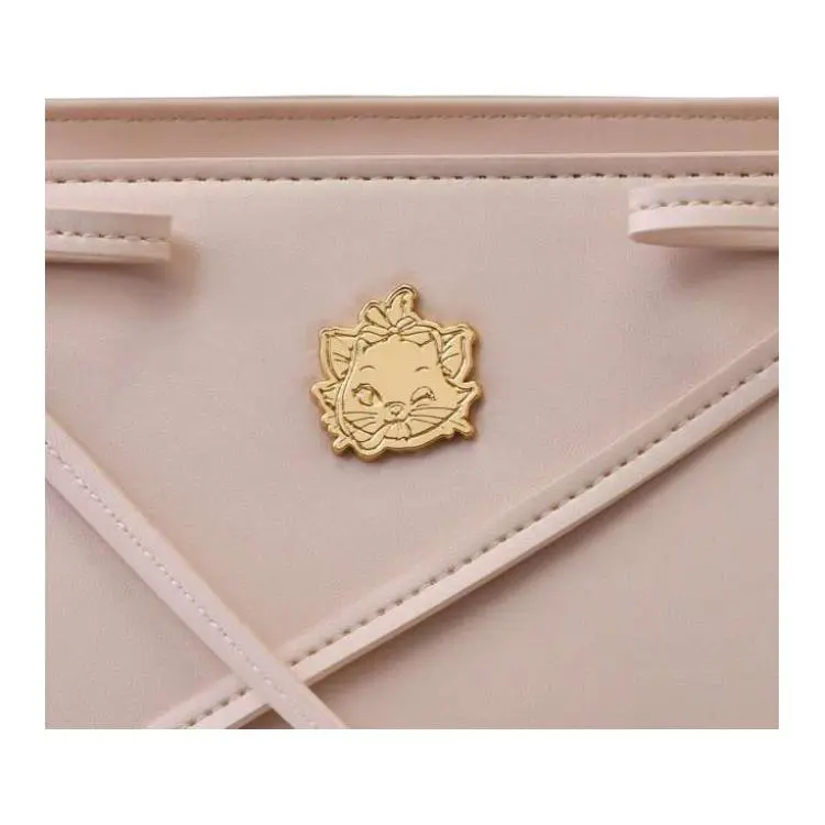 Disney Synthetic Leather Tote Bag Shopping Bag Shoulder Bags Women's Apricot-5