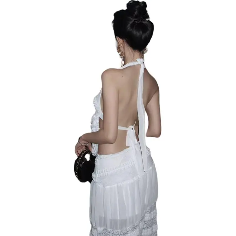 Dior Beauty Slip Dresses Women's White-3