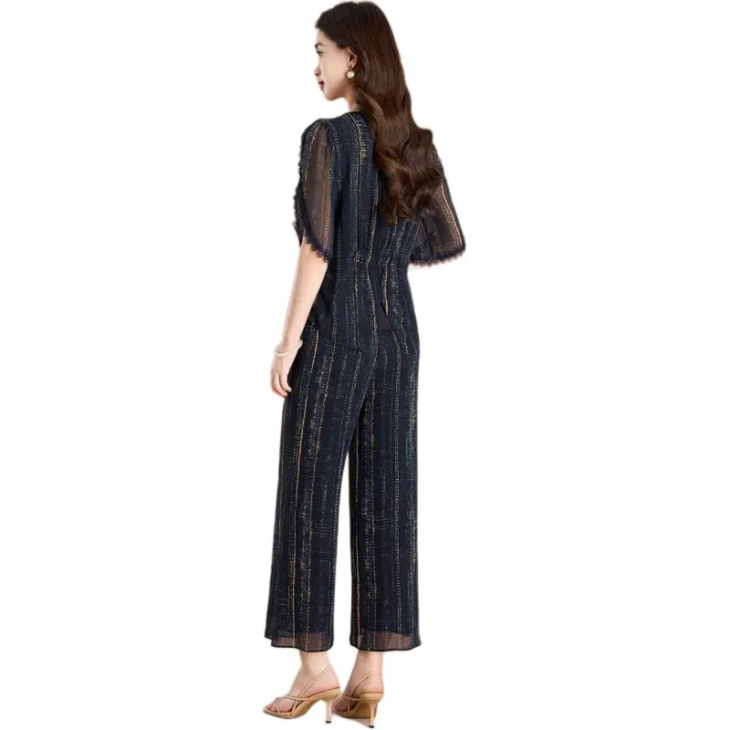Mylan Casual Suits Women's Navy Blue Collection Brand, Stay Updated With Activity Alerts-1