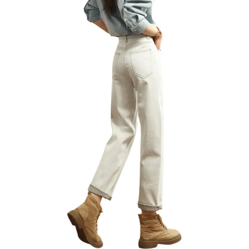 HIPPIEMISS Jeans Women's Apricot Gray-1