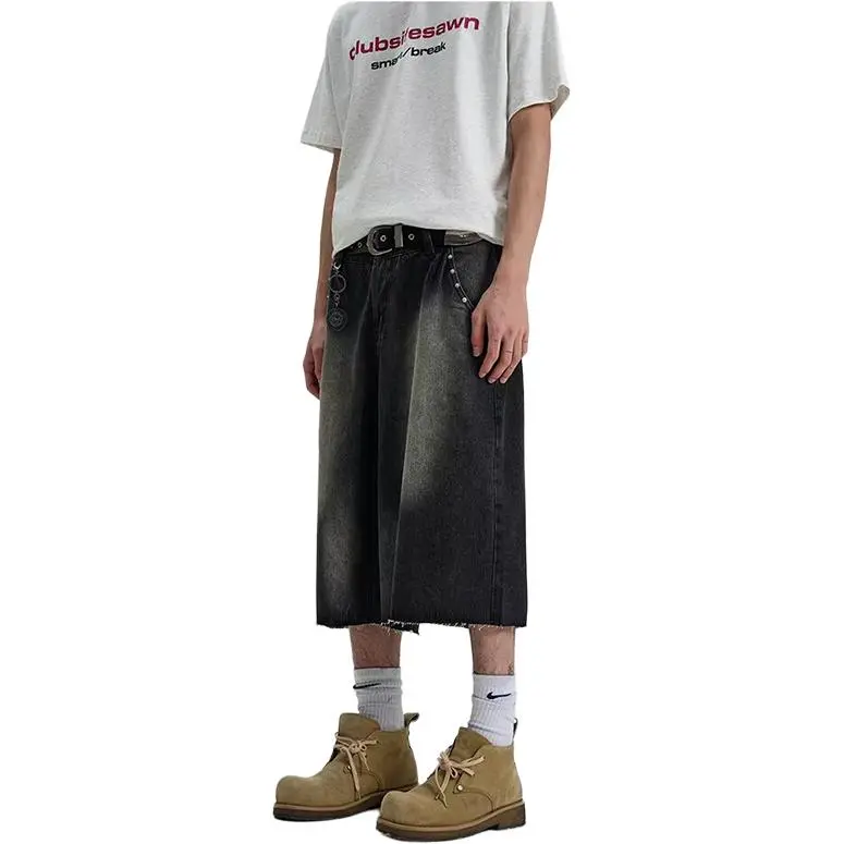 Universal Templates Denim Shorts Unisex Black-2