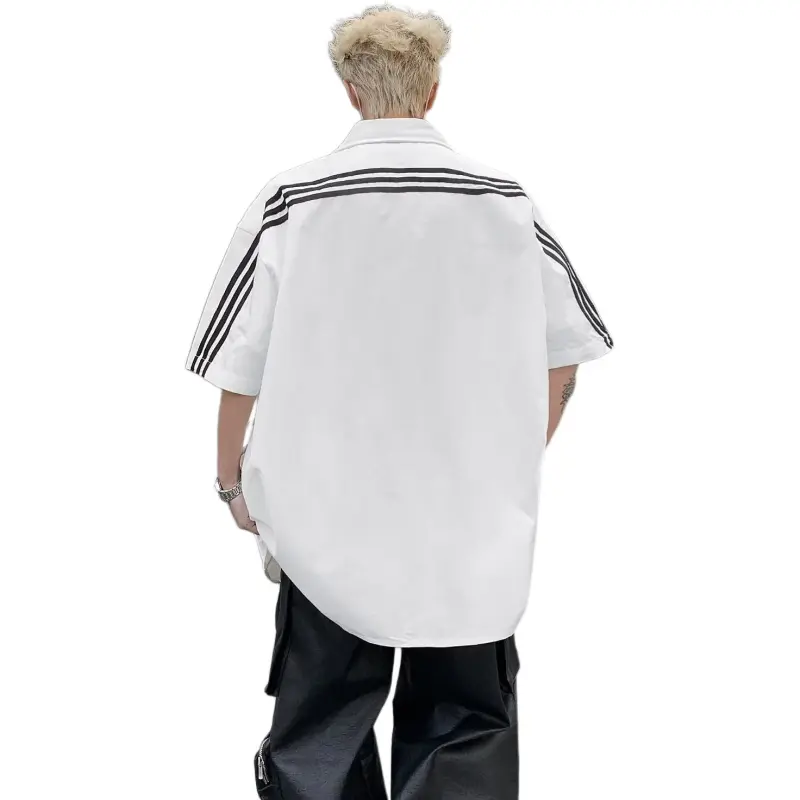 PAINT STAIN Shirts Unisex White-3