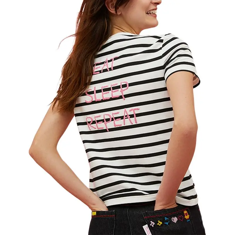 MAX&Co. T Shirt Women's Sky Blue-2
