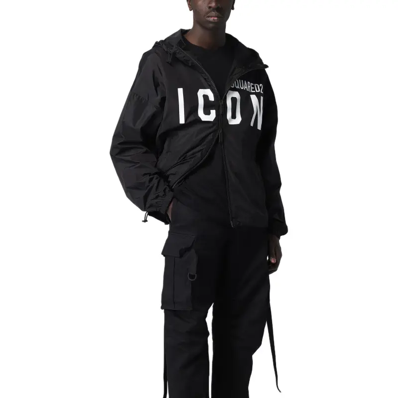 DSQUARED 2 Logo Printed Zipped Jacket-3