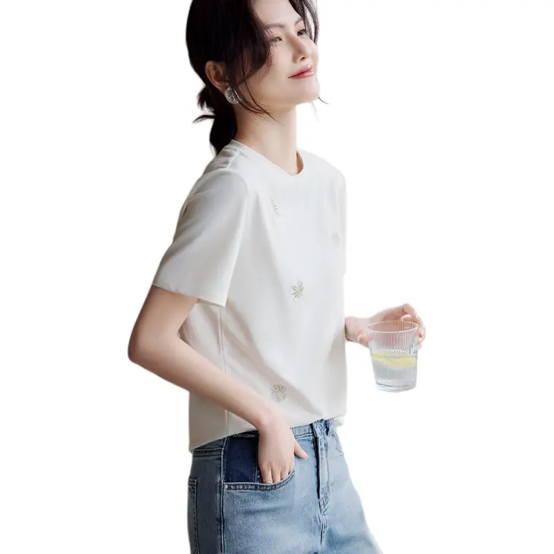 XWI T Shirts Women's Ecru-3
