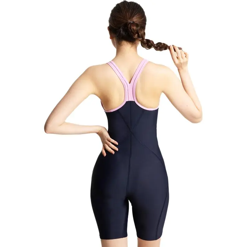 Speedo One piece Swimsuit Women's Navy Blue/Vibrant Pink-4