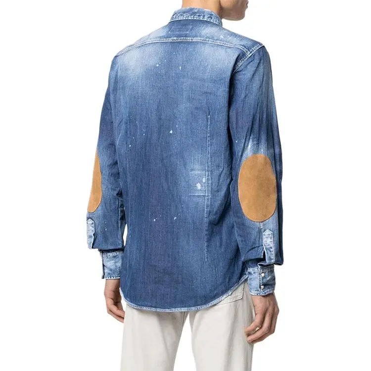 DSQUARED 2 Distressed Effect Denim Shirt-2