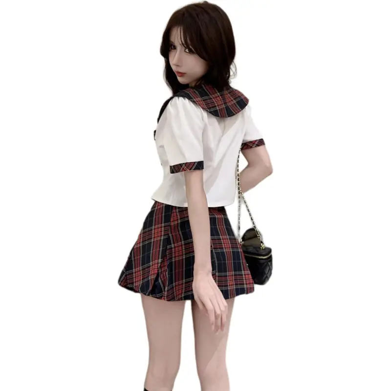 Mu Xiao Xin Two Piece Skirt Sets Women's-6
