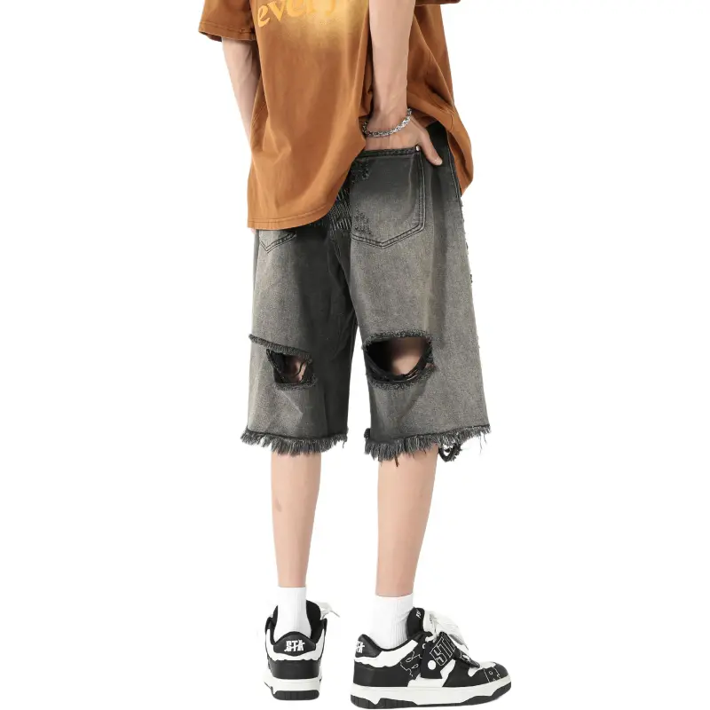 WELTER EXPERIMENT Denim Shorts Unisex-2