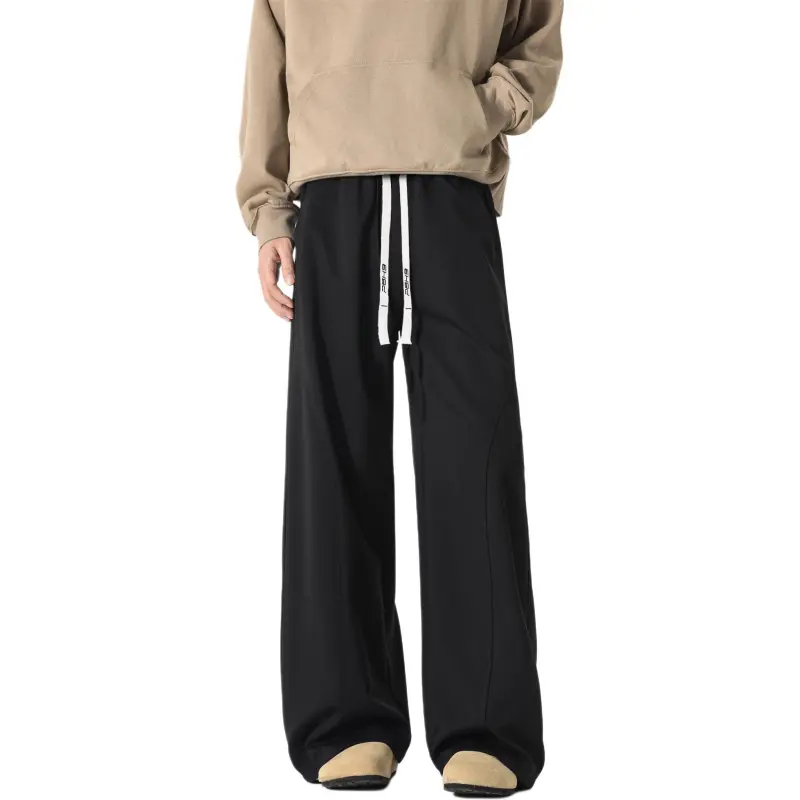 P8H9 Casual Pants Unisex Heather Gray-1