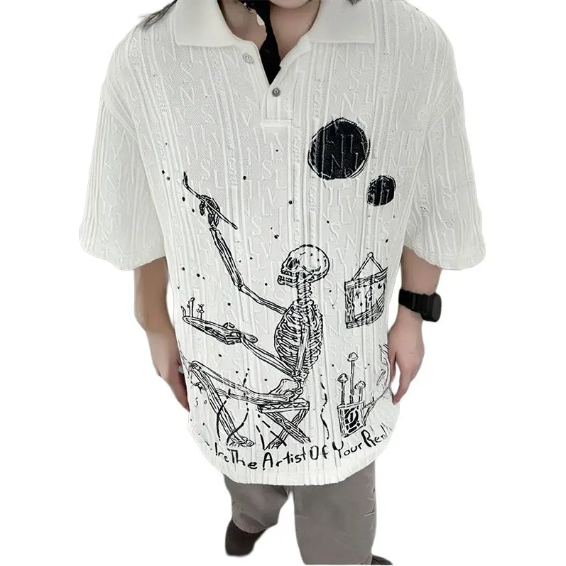 BEAR UNION Polo Shirt Unisex White-3