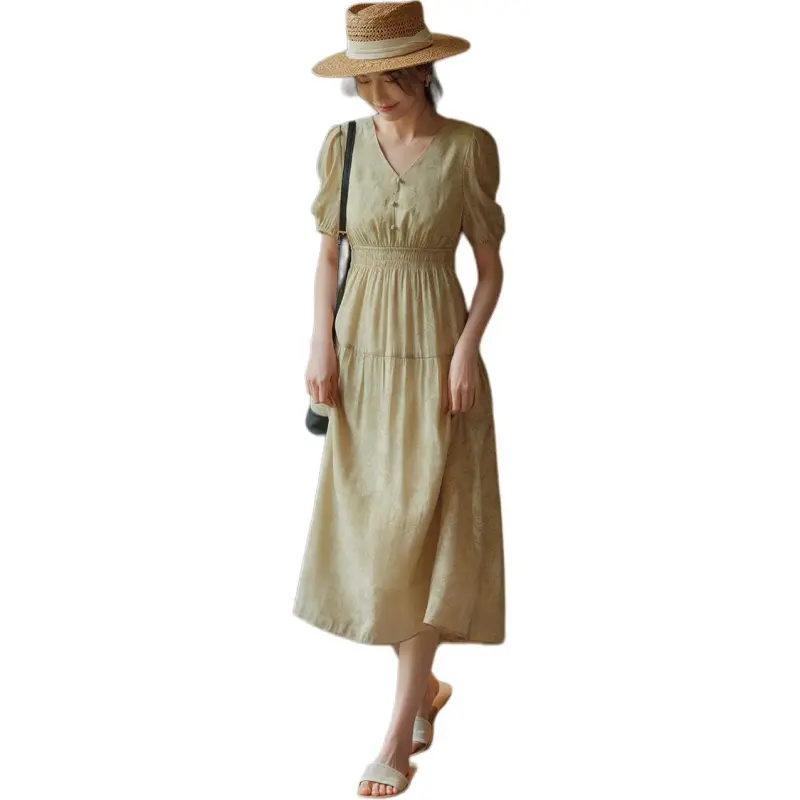 XWI Short Sleeved Dress Women's Matcha Green-5