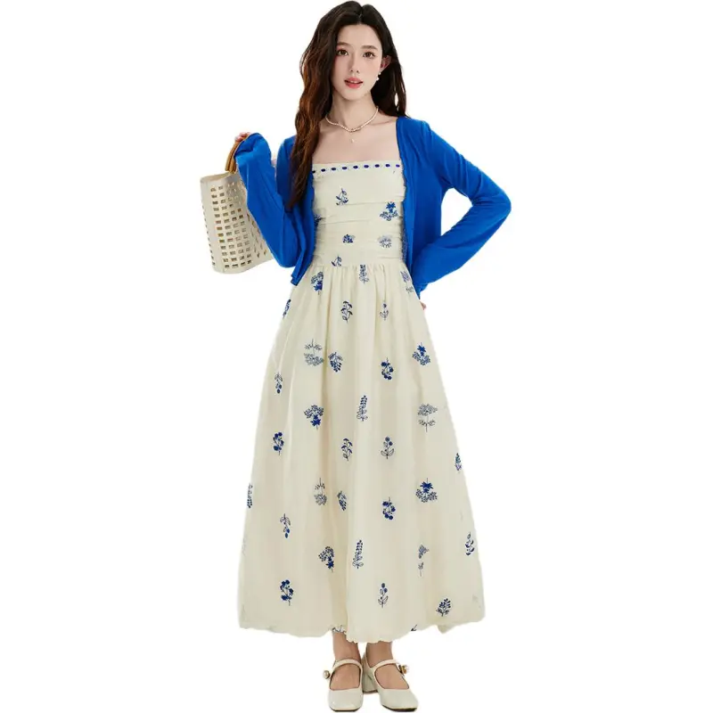 Flowers In Water Slip Dress Women's-3