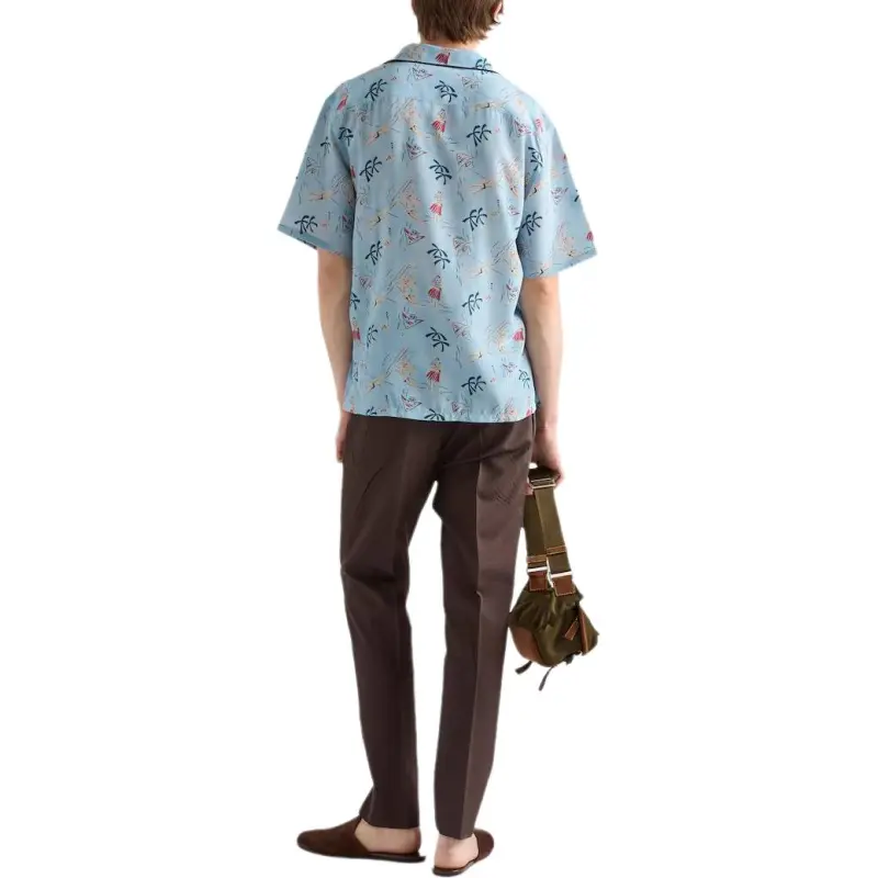 PRADA Shirts Men Blue-2