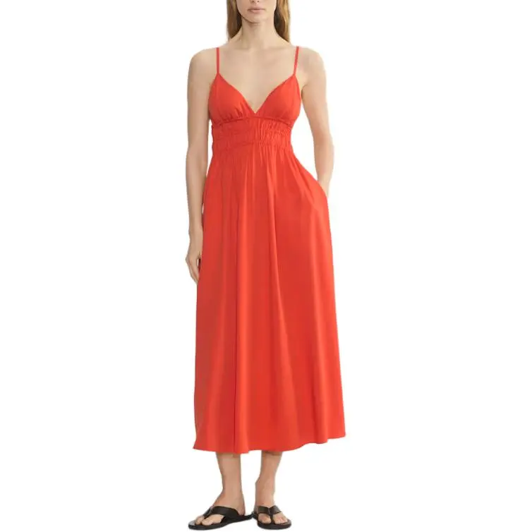 ARITZIA SS25 Fashion Solid Color Slim Fit V Neck Slip Dress Women's-2
