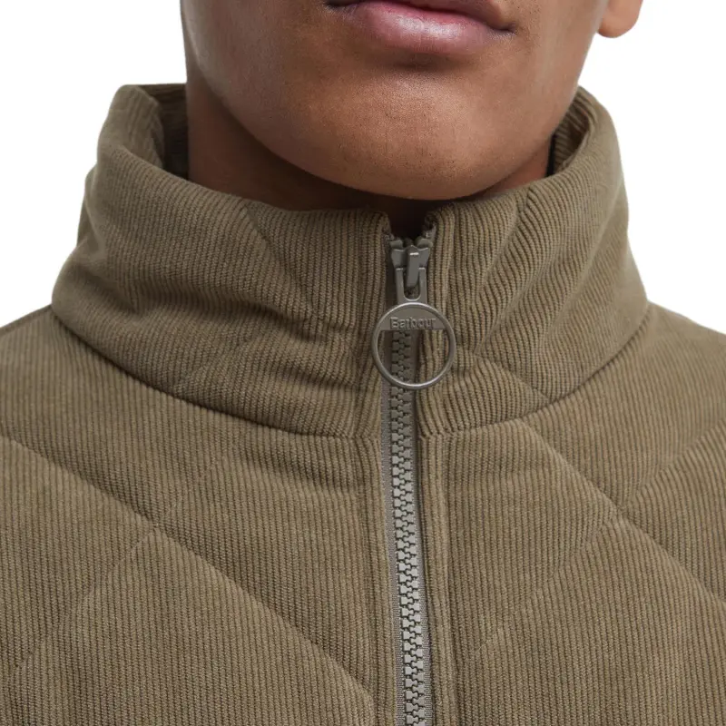 BARBOUR Cord Liddesdale FW24 Puffer Jacket Men's Camel-4