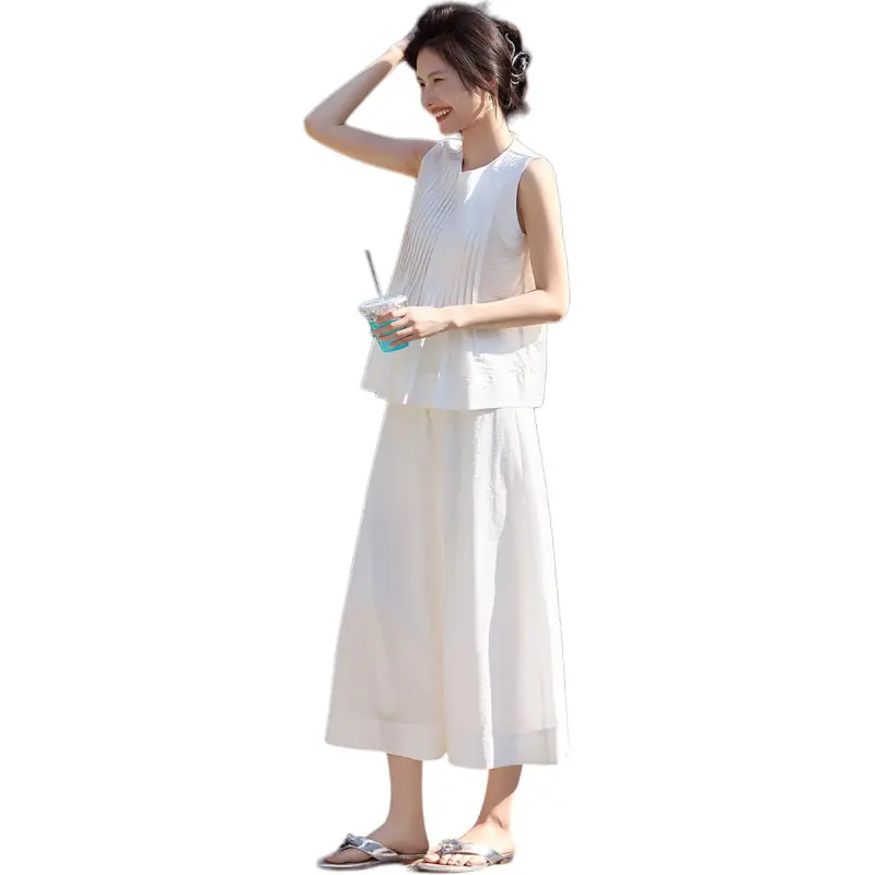 XWI Skirt Set Women's Raw White-3