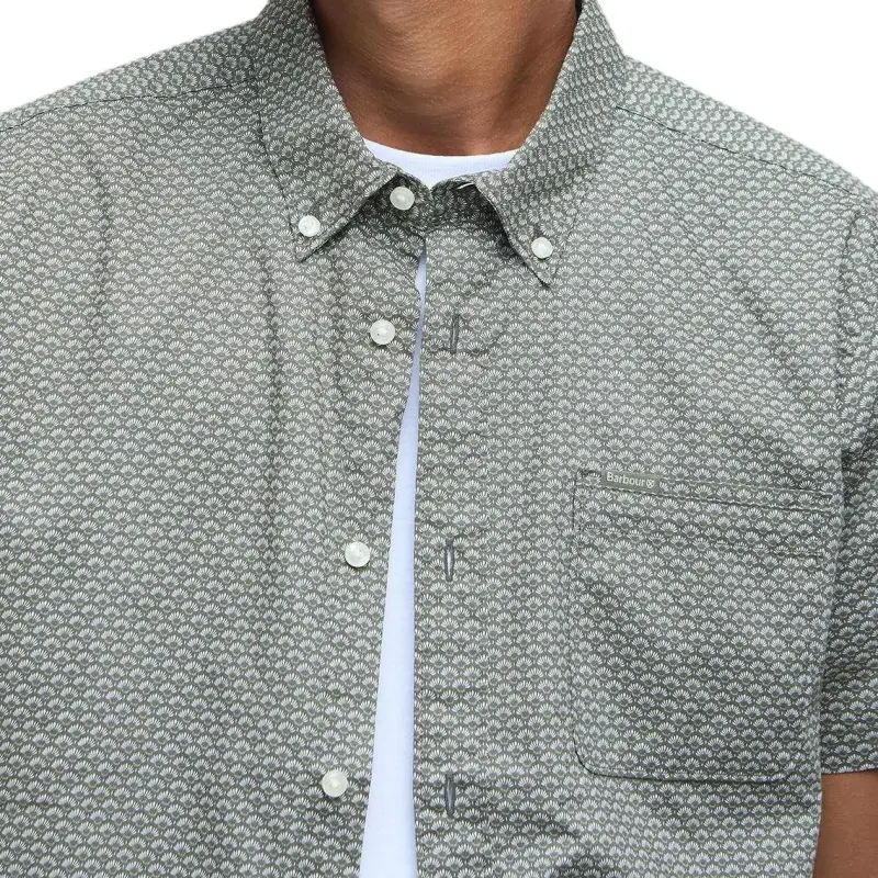 BARBOUR Shirts Men Green-5