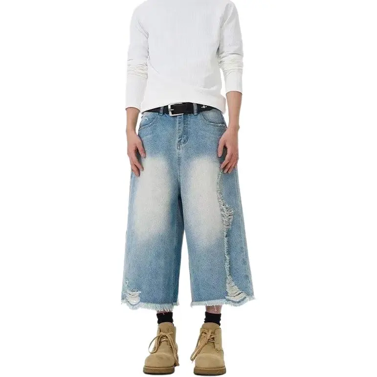 TONYBEAR Casual Shorts Men Blue-2