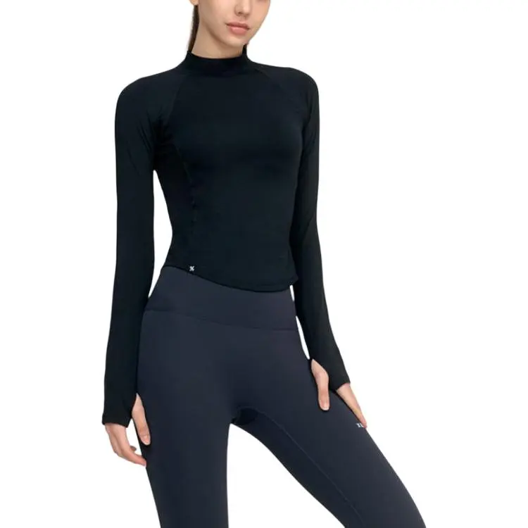 XEXYMIX Raglan Sleeve T Shirt Women's Black-1