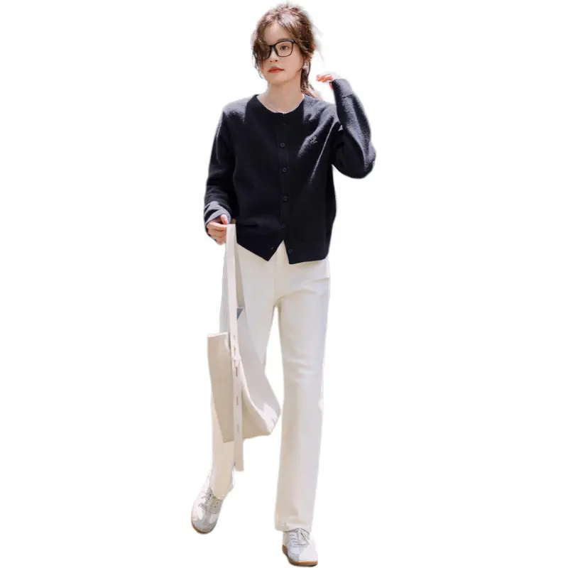 Mo Han Yi Mei Knitwear Women's Navy Blue-5