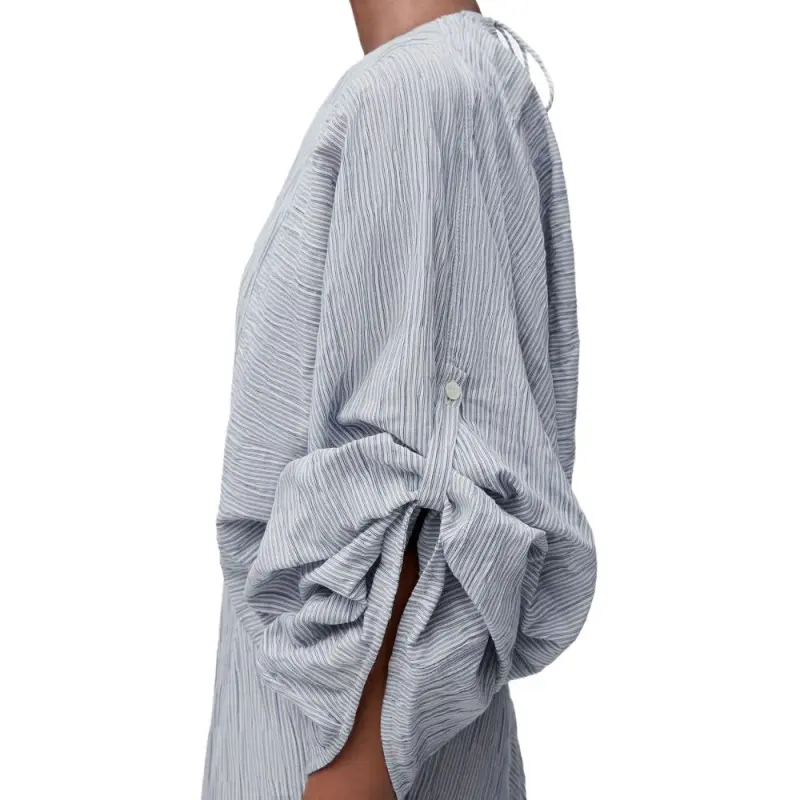 LOEWE SS25 Long Sleeved Dress Women's Blue-4