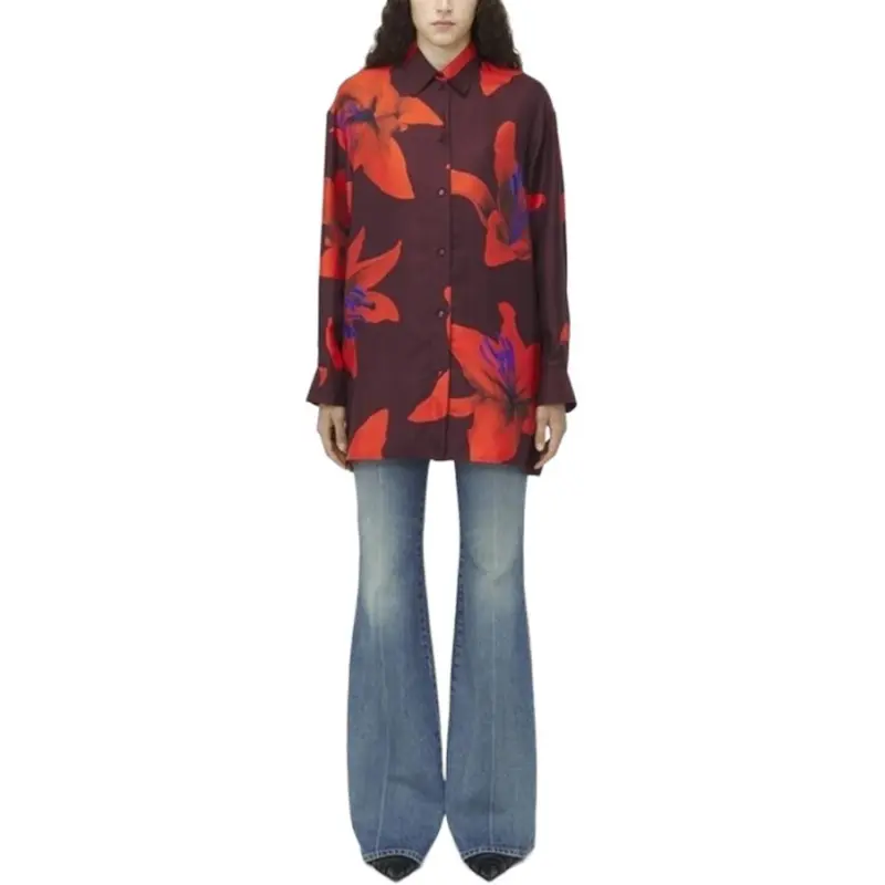 Alexander McQueen Floral Printed Buttoned Shirt-1