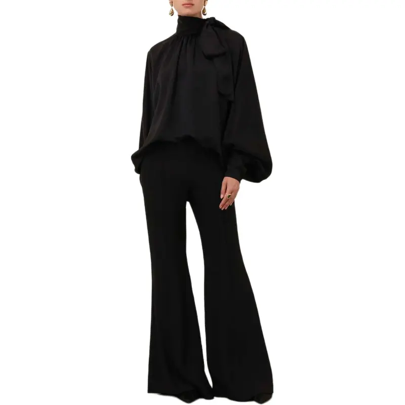 Zimmermann SS25 Casual Pants Women's Black-1